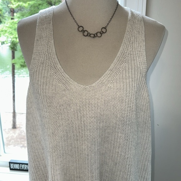 Eileen Fisher Ribbed V-neck Sweater Tank, S/P, EUC - Picture 2 of 7